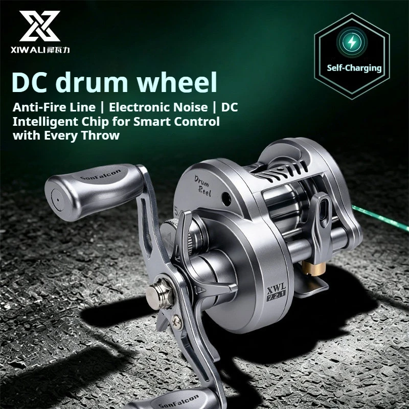 XIWALI Yinsun DC Baitcasting Reel, Smart Electronic Brake Anti-Backlash, Micro & All-Purpose Long Cast Reel with Metal Spool