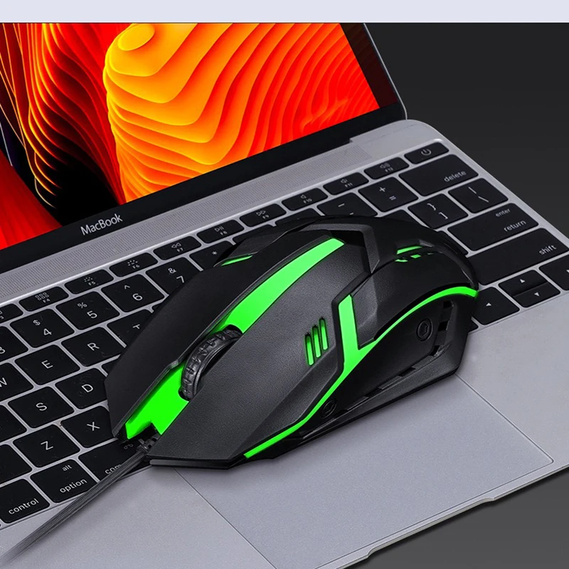 T7 Набор клавиатуры и мыши Проводные игровые компьютерные аксессуары RGB Подсветка Русская USB-клавиатура Английская мышь для ноутбука Лазерный ролик