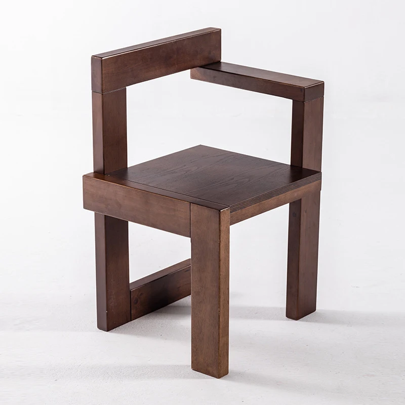 Bedroom Dining Room Decor Luxury Solid Wood Creative Living Room Chairs Building Block Modeling Simple Chairs Aesthetic Modern