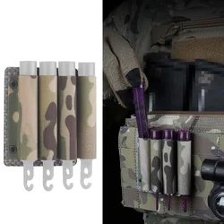Outdoor Hunting Gear Glow Stick Storage Pouch Pen Holder Airsoft Vest Glow Stick Molle Organizer Holder