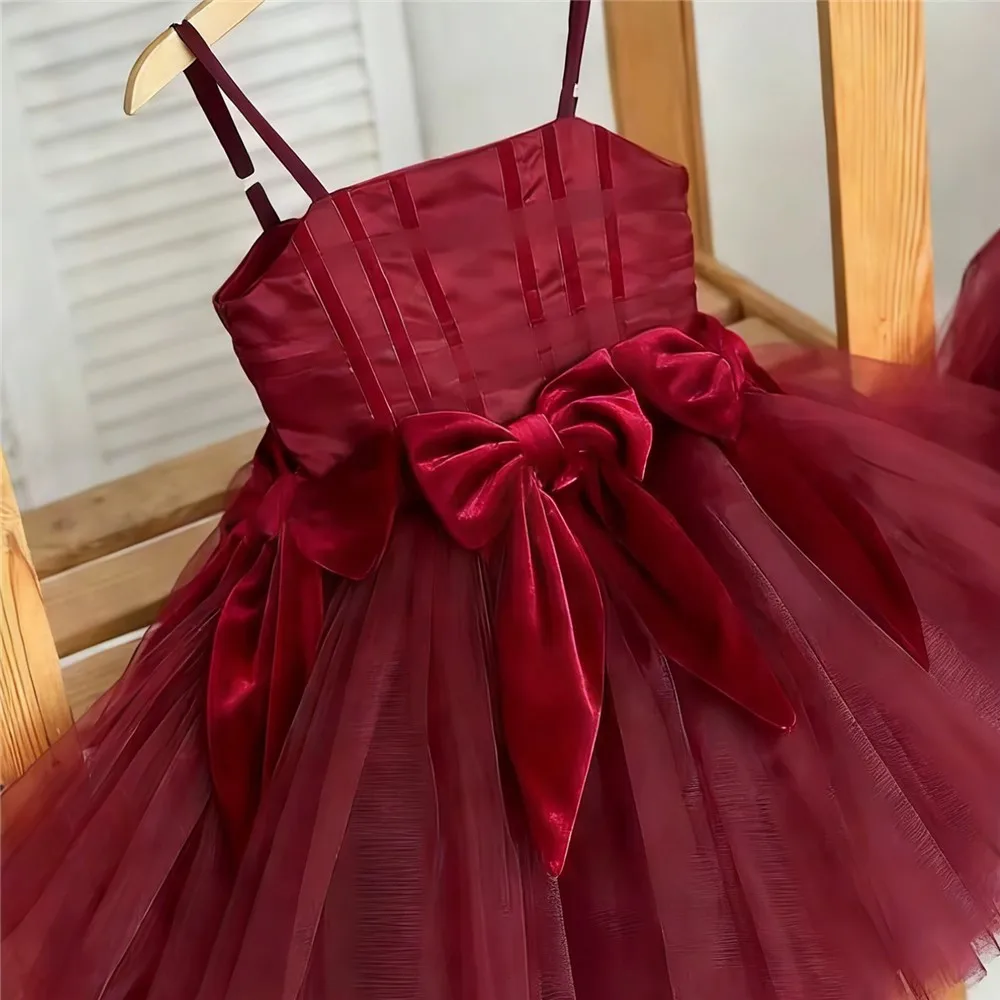 Sling Prinzessin Kleid Blumenmädchen Hochzeitskleid Kinder Neues Geburtstagsparty Outfit Formelle Veranstaltung Passendes Performance Wear Kleid