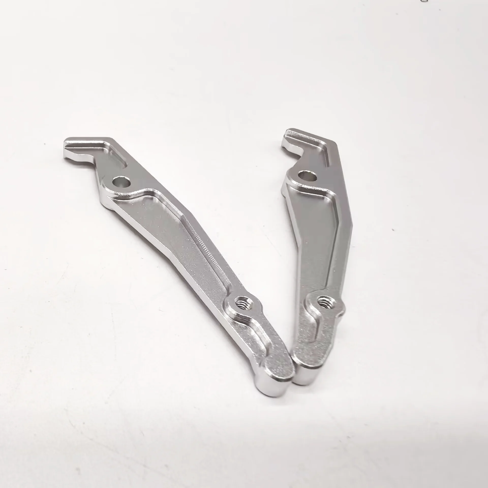 RC 1/14 1 Paar Metall-Drag-Strip-Stützfüße für Tamiya Hydraulikbagger, Lader, Muldenkipper für VOLVO Kipper DIY-Teile – Detail 2