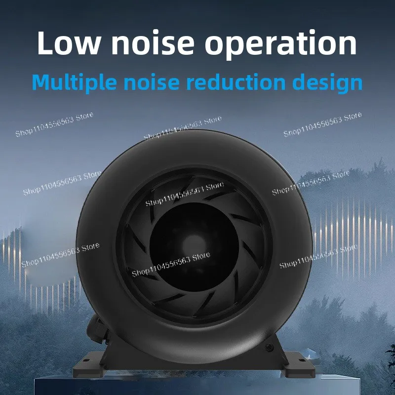 EC Variable Speed Duct Fan Low Noise Waterproof Ventilation Fan Hydroponic Grow Room Fresh Air Supply Exhaust Smoke Vent System