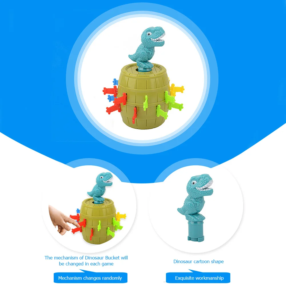 Pop-Up Dinosaur Board Game Girl Boy Gift Jumping Dinosaur Buckets Classic Puzzle Toys Children Party Games Supplies