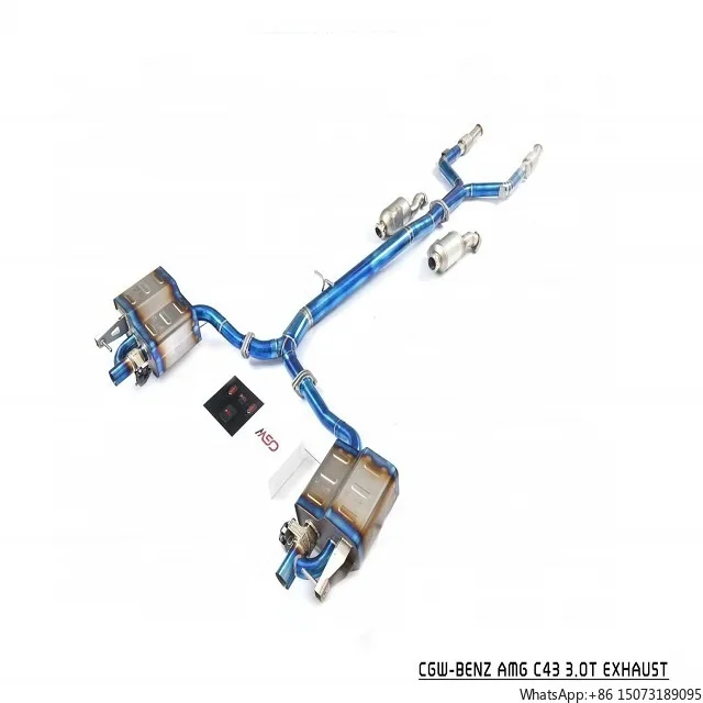 

Глушитель выхлопной системы Cat-back из титана с клапанами для C43 3.0T W205, производство Китай