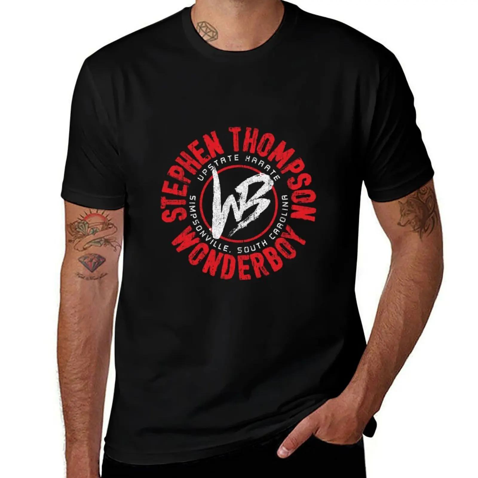 

Stephen Wonderboy Thompson T-Shirt summer clothes sports fans boys animal print men workout shirt