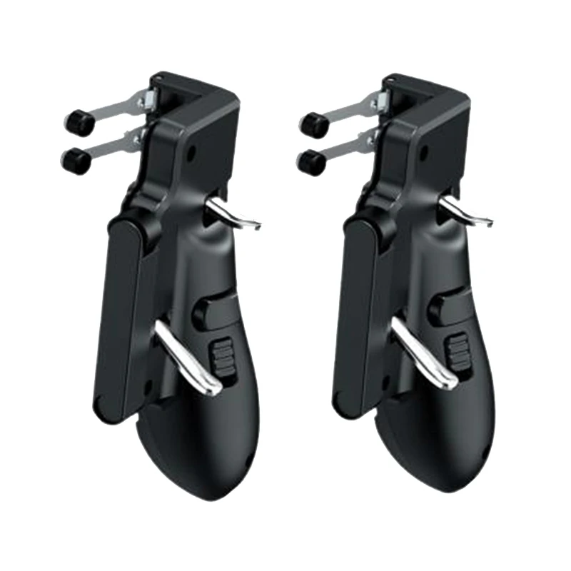 PUBG 컨트롤러용 6 핑거 Pubg 모바일 트리거 게임패드 그립, L R 파이어 조준 단추 조이스틱, 아이패드 태블릿 FPS 핸들용