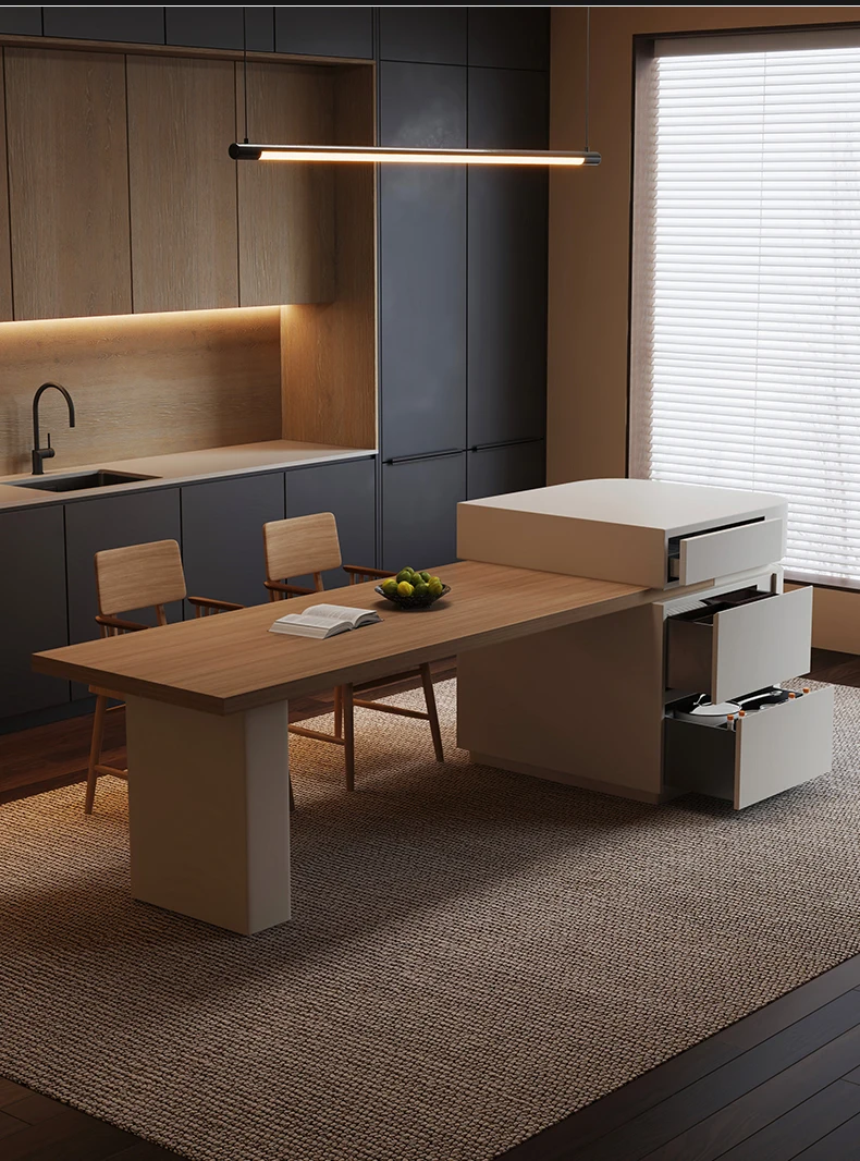

Modern minimalist Island table Home minimalist light luxury dining table Open bar table Kitchen restaurant