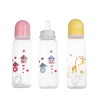 250mL Baby Safe PP Material Feeding Water Bottle Cute Kawaii Cartoon Food Storage Cup for Newborn Toddlers Infant Accessories