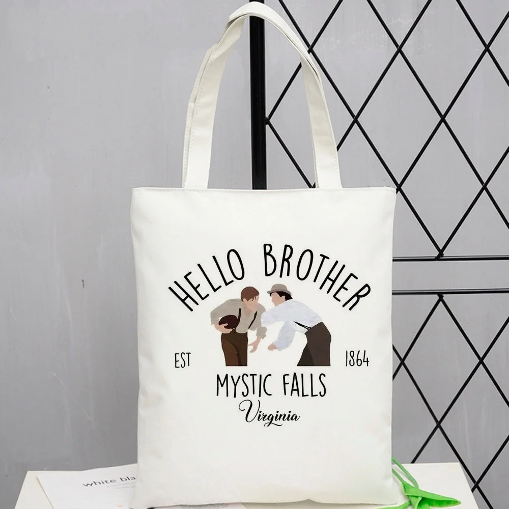 the Vampire Diaries tote bag shopper shopping grocery y2k woman