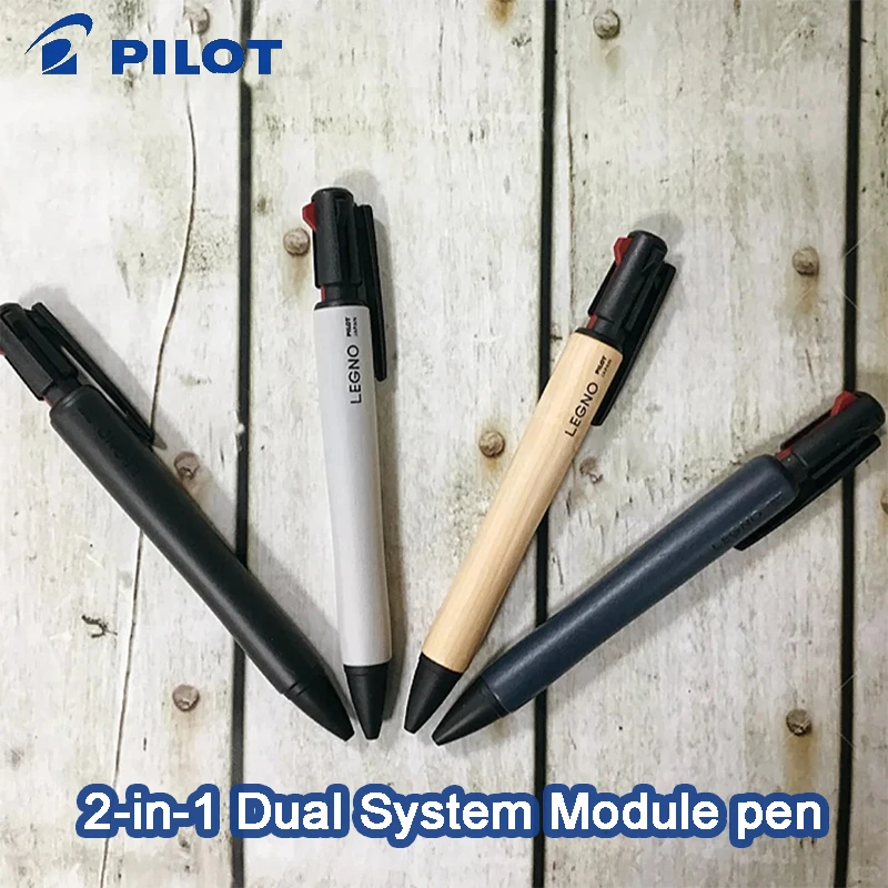 

Pilot LEGNO 2+1 Multi-functional Pens Hippowood High-end Black & Red Oil-based Ballpoint Pen Mechanical Pencil Thoughtful Gifts