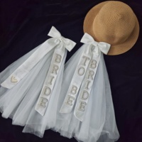 1PCS BRIDE TO BE Butterfly Knot Pearl Headcloth Creative Bridal Shower Party Supplies Engagement Outdoor Wedding  Favor Gifts