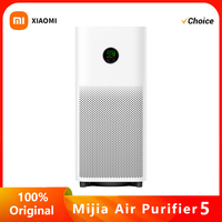 XIAOMI MIJIA Air Purifier 5, For Home Allergies Pets Hair in Bedroom,Covers Up to 28-48㎡,CN Version With Adapter,For Virus, Dust