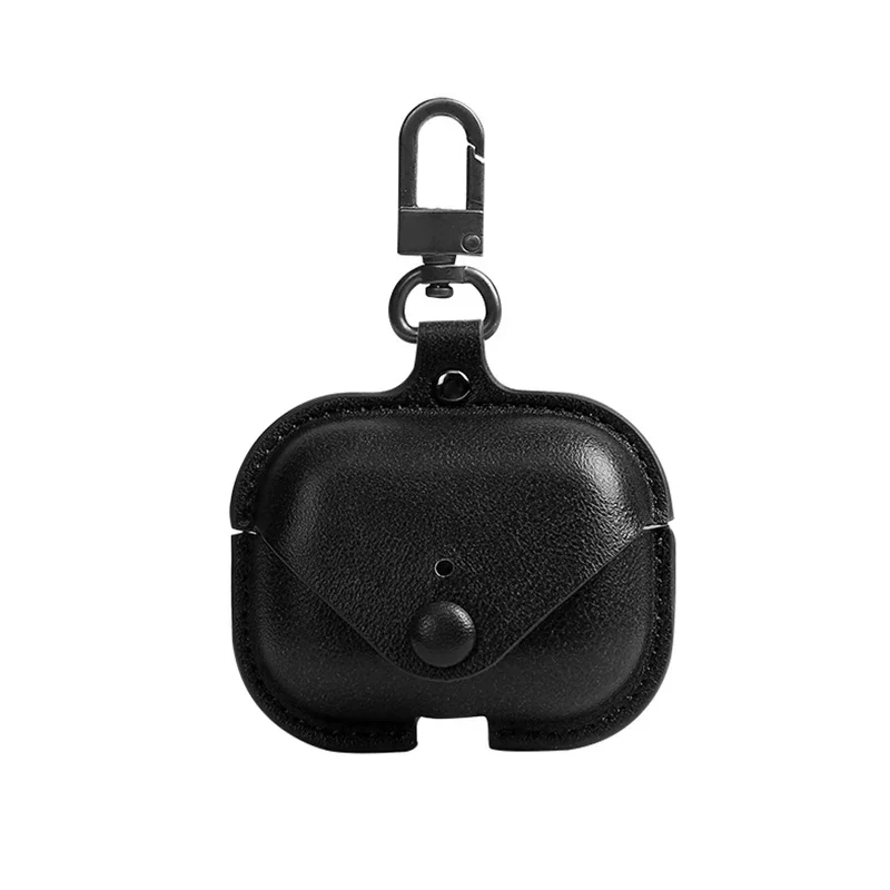 Soft Cover For Apple Airpods 4 Pro 3 protective Case Leather For AirPods 4 Pro 2 Generation Earphone Accessories With keychain