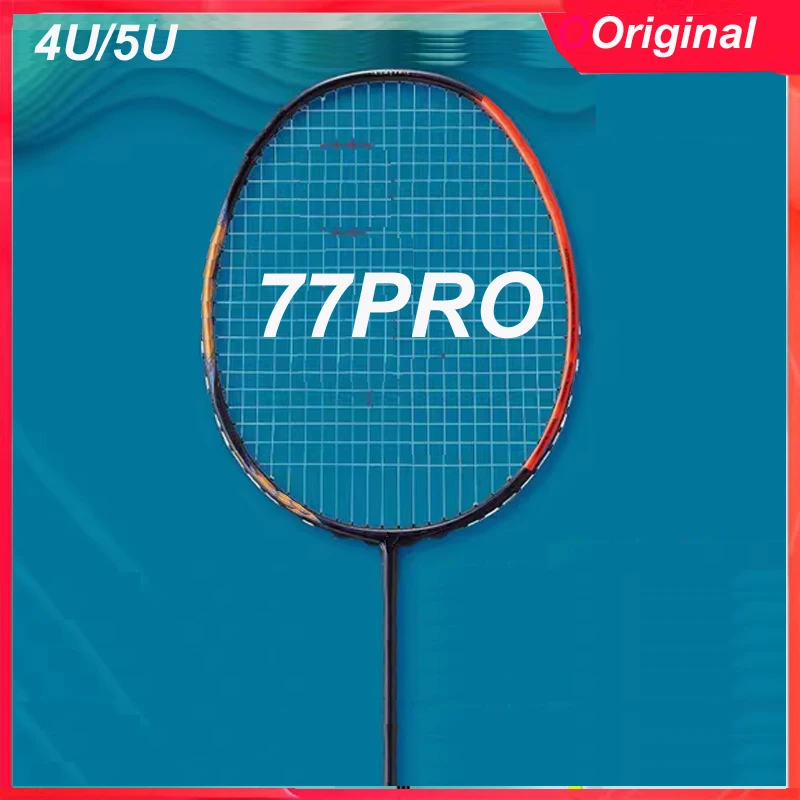 

5u/4u 77pro FULL M50 carbon fiber Double internal foaming revert 99% hand feel Professional badminton racket