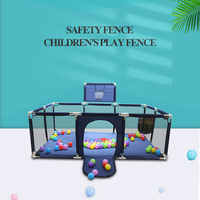 IMBABY Baby Playground Large Baby Playpen with Basketball Hoop Play Zone Safety Baby Activity Fence Playpen for Children