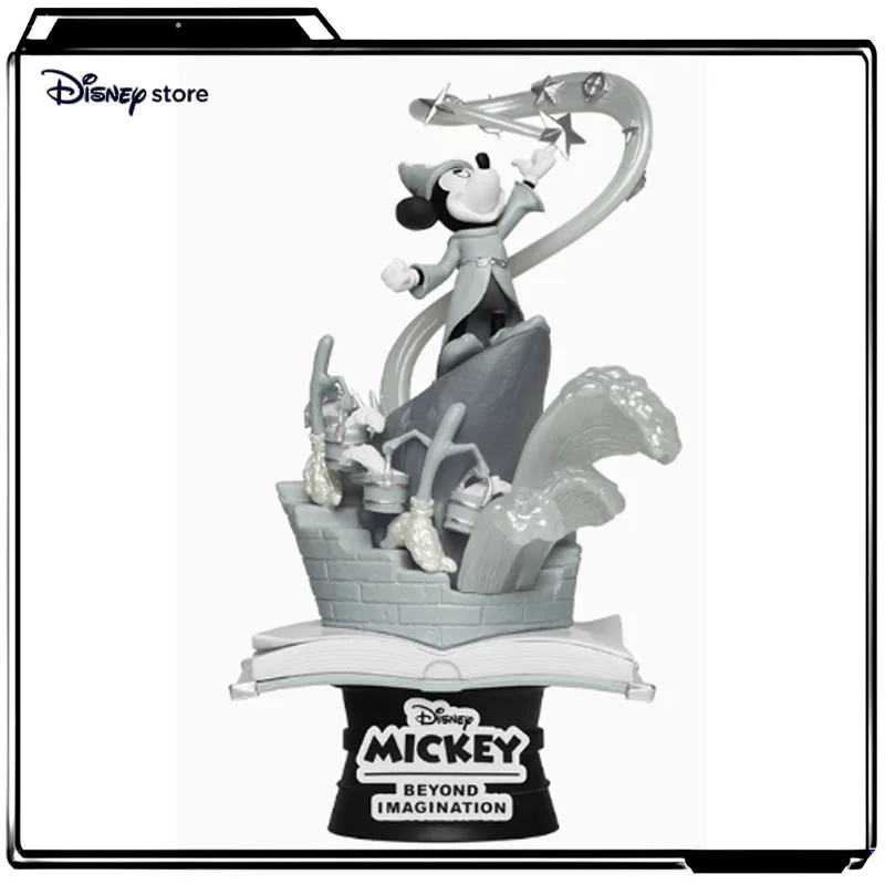 

Disney Original Mickey Mouse Fantasia Black and White Limited Edition Anime Action Figures Toys for Boys Christmas Gift Model