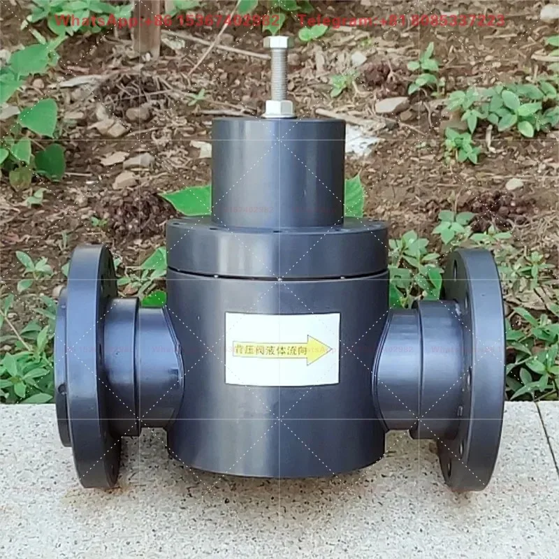 Back pressure valve DN15-125 Flanged UPVC plastic safety one-way pressure relief valve PN16