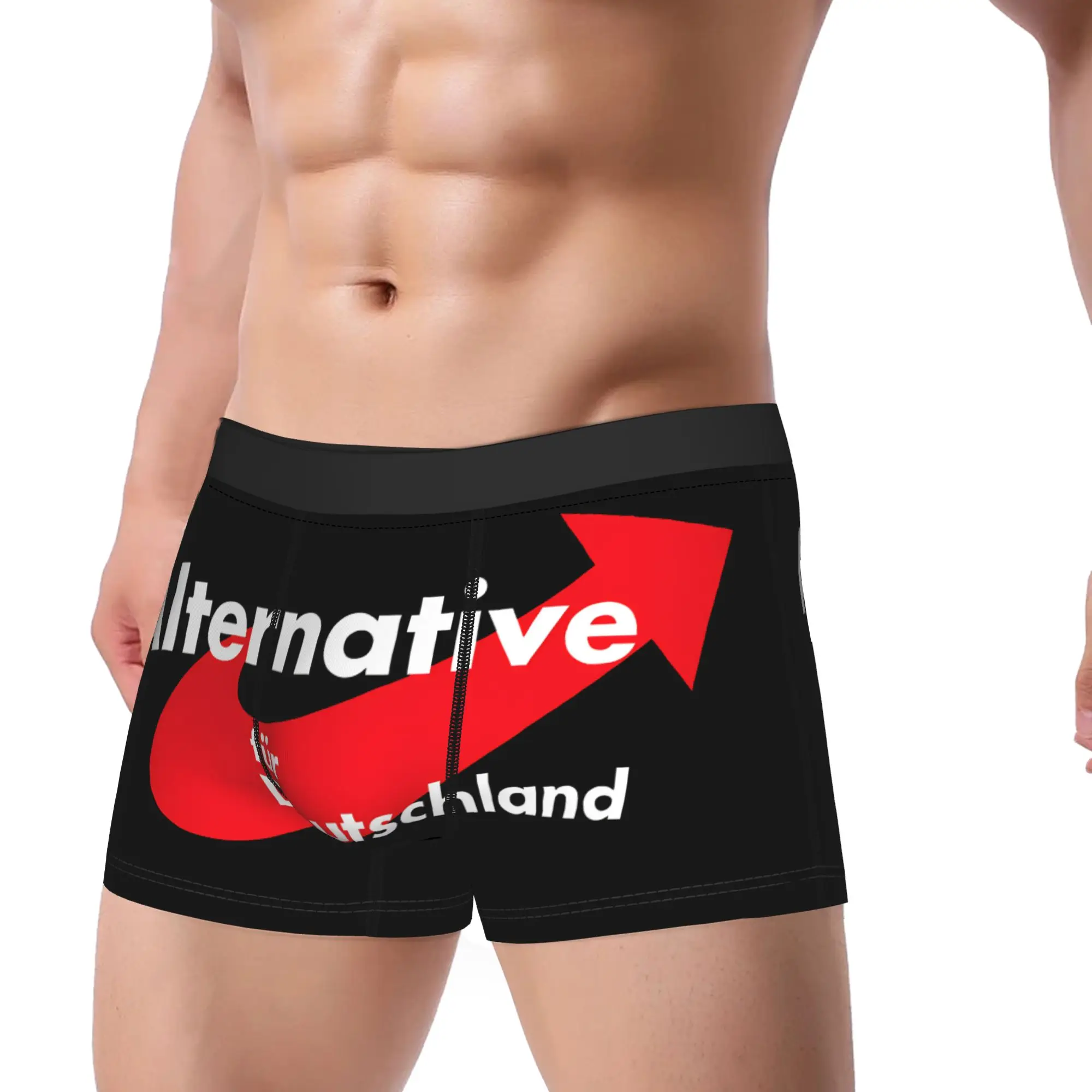Afd Alternative Logo Underwear  Custom Boxer Shorts Hot Sale Men's Panties Classic Boxer Brief Gift