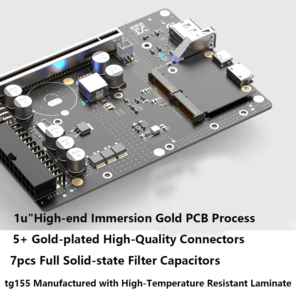 Oculink Graphics Card Dock PCIe 4.0 X4 Full Speed Graphics Card Docking Station eGPU 64Gbps 100W Reverse Charging Hot Swap Ultra