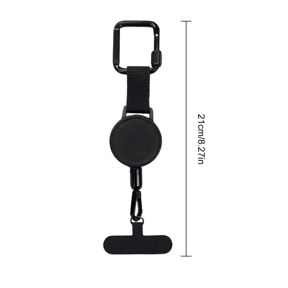 Anti-Theft Phone Tether with Belt Clip Retractable Steel Line Locking Carabiner Prevent Drops Phone Leash for Travel Hiking - náhled 6