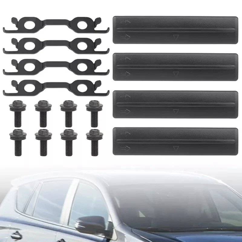 8Pcs Roof Drip Rack Removal Cover Clips With Bolt Bracket 75596-35020 For Toyota FJ Cruiser 07-14 RAV4 Lexus 90119-08C47