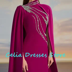 Personalisierte erforderliche und hochwertige Kristallhülle Schmetterlingskleid Nacht High Watteau Zug Langarm Kleid 8 Hauptverkaufskleider lange Party mit Steinen - №2