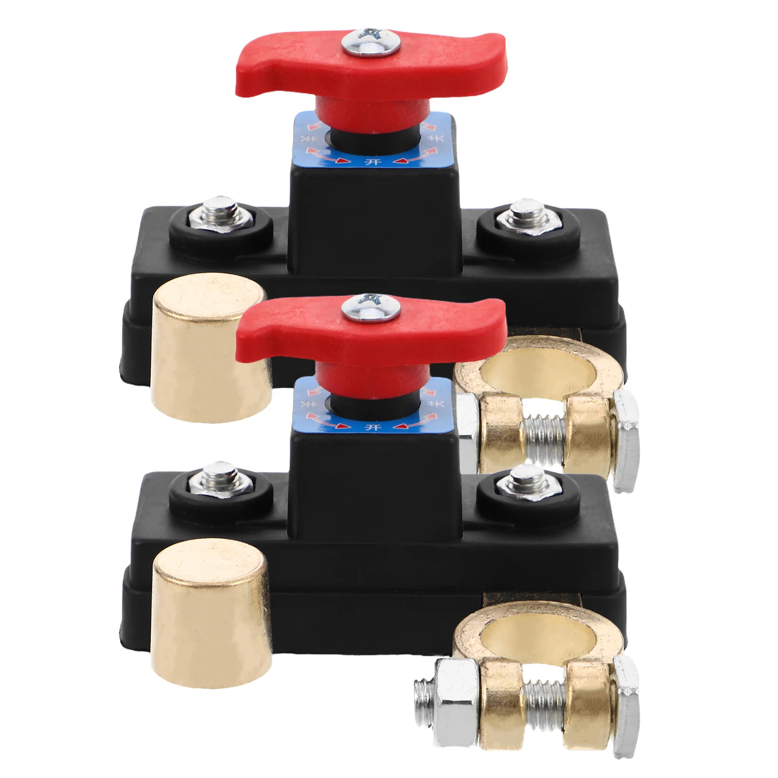 

2pcs Disconnect Switch Universal Car Terminal Cut Off Clamp For Rv Truck Marine Trailer Heavy Duty