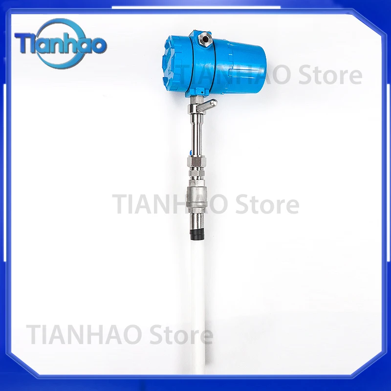 Insertion Thermal Gas Mass Flow Meter for Rs485 Pipeline Compressed Air Oxygen Nitrogen Natural Gas Oil DN50 DN80 DN100
