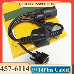 ET4 Cable 9+14 pins ET Cable 457-6114 4576114 for Excavator Adapter 478-0235