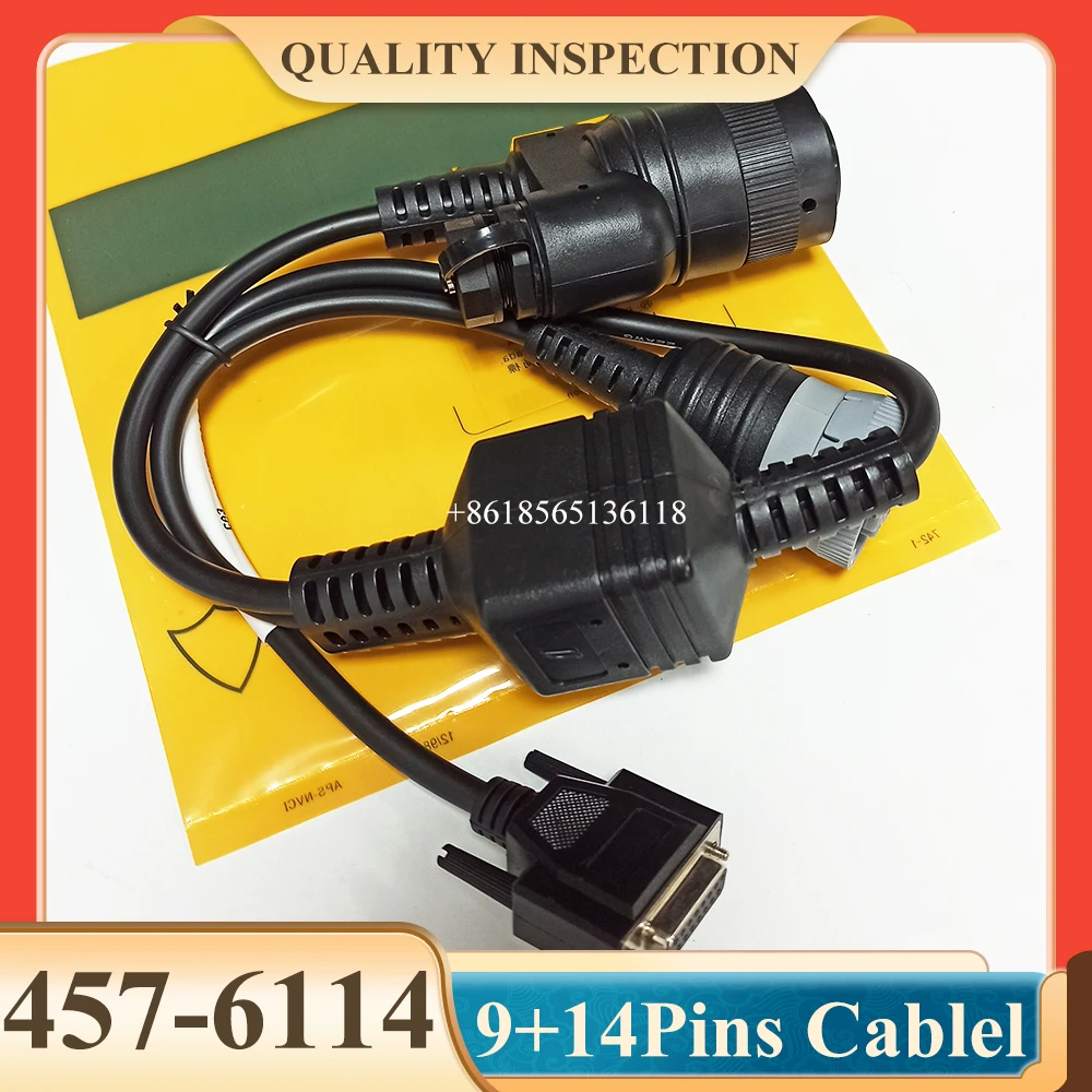 ET4 Cable 9+14 pins ET Cable 457-6114 4576114 for Caterpillar Excavator Adapter 478-0235