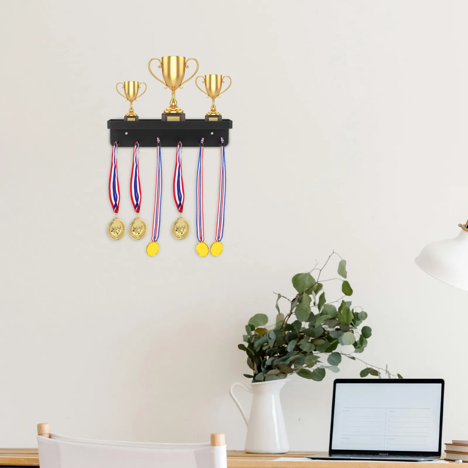 

Настенная вешалка для медалей, подставка для спортивных медалей, держатель для хранения из нержавеющей стали, подвесная подставка, декоративный кронштейн, экономия места