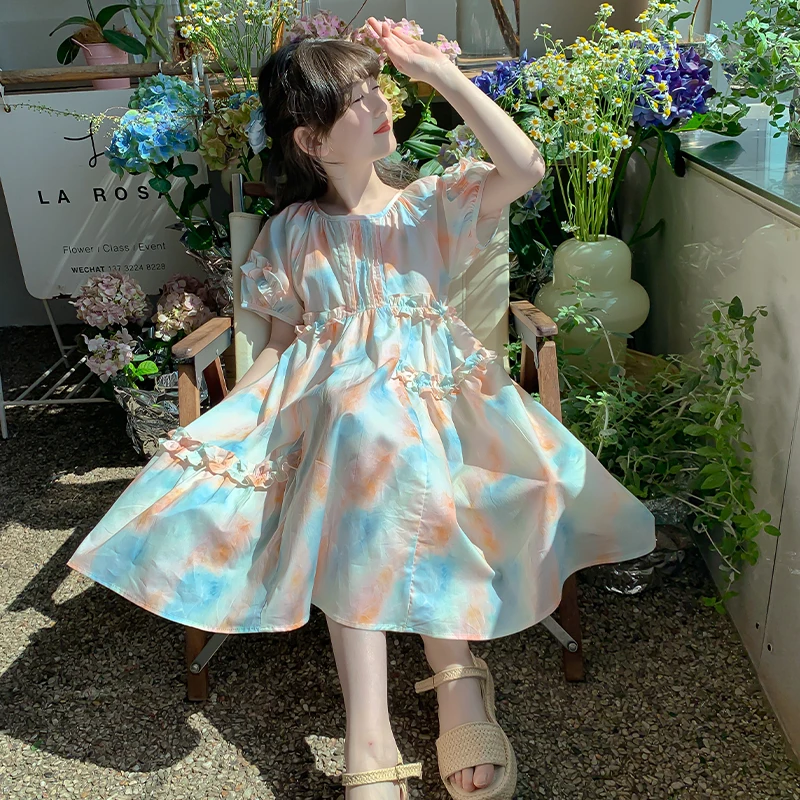 

2025 All-Season Flower Leisure Set, Breathable and Lightweight Dress for Children's Clothing