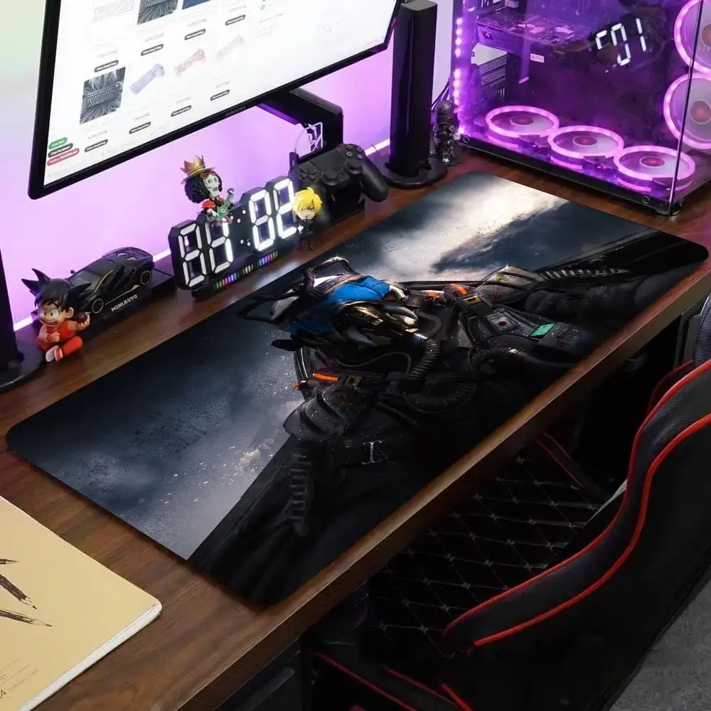 Fighter Pilot Mauspad, groß, für Computer, Büro, Spiel, Tischsets, XXL, Gummi, rutschfest, Gaming-Tastatur, Mauspads, XL, lange Schreibtischunterlagen