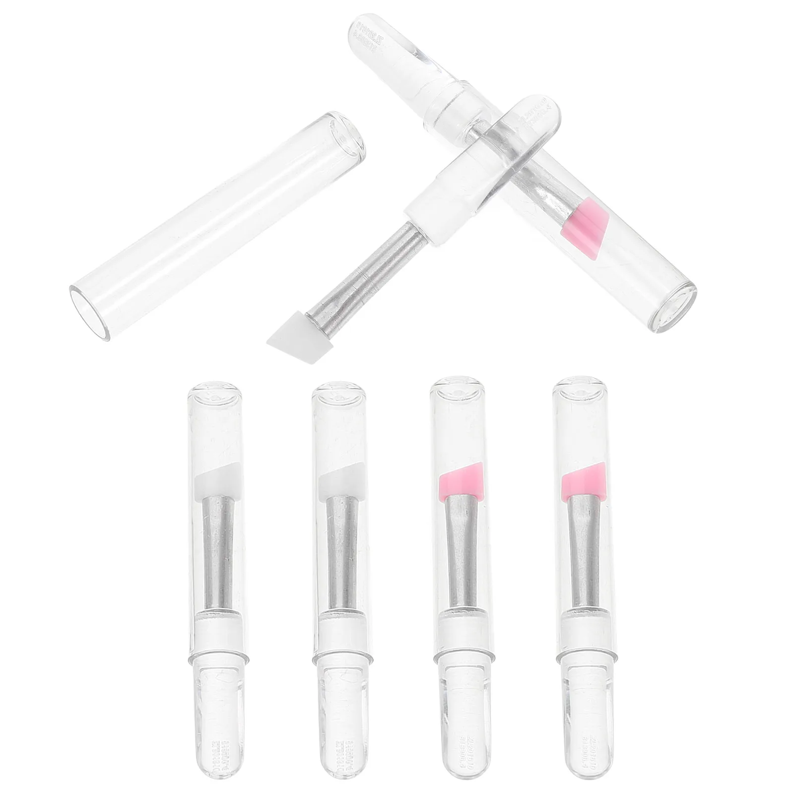 

6pcs Silicone Makeup Brushes Soft Eyeshadow Applicator Durable Travel Eyeshadow Applicator Tools Reusable Lip Eyebrow Brushes