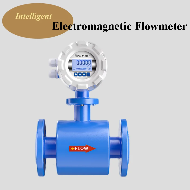 Magnetic Flowmeter Intelligent Flow Meter DN50 Slurry Sewage Liquid Water Pipeline LDG Integrated Electromagnetic Flow Meter