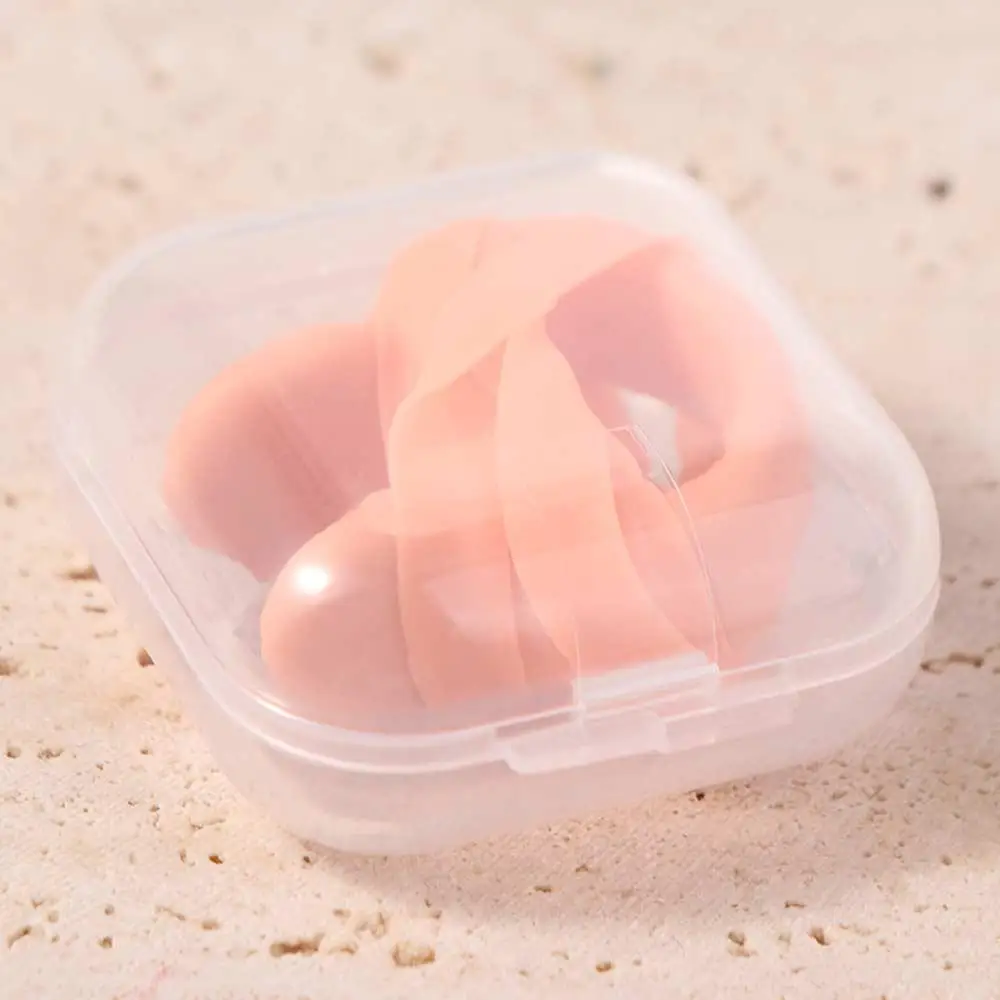 With String Swimming Nose Clip Latex Strapped Silicone Rope Nose Clip Reusable Soft Swimming Nose Plugs Sleeping Snoring