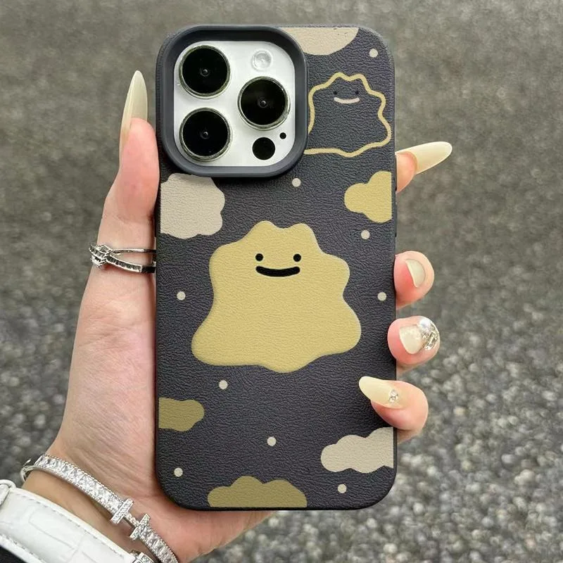 Funda de Teléfono con Diseño de Lichí Lemon Spirit para iPhone 17 16 15 14 Plus 13 12 11 Pro MAX 17 Air, Funda de Silicona TPU Suave