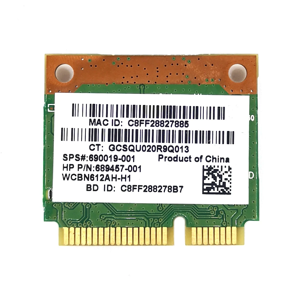 بطاقة WiFi AR9565 اليومية QCWB335 Mini PCIE Bluetooth 4.0 150Mbps 2.4G لنظام XP Win7 Win8 Linux