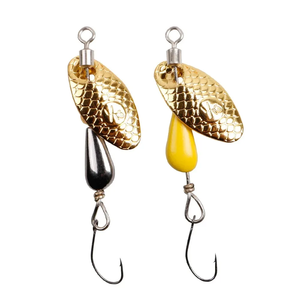 2Pcs Spinner Spoon Metal Bait Fishing Lure 5.5cm/2.8g Sequins Long Shot Spoon Baits for Bass Trout Perch Pike Rotating Fishing image 3