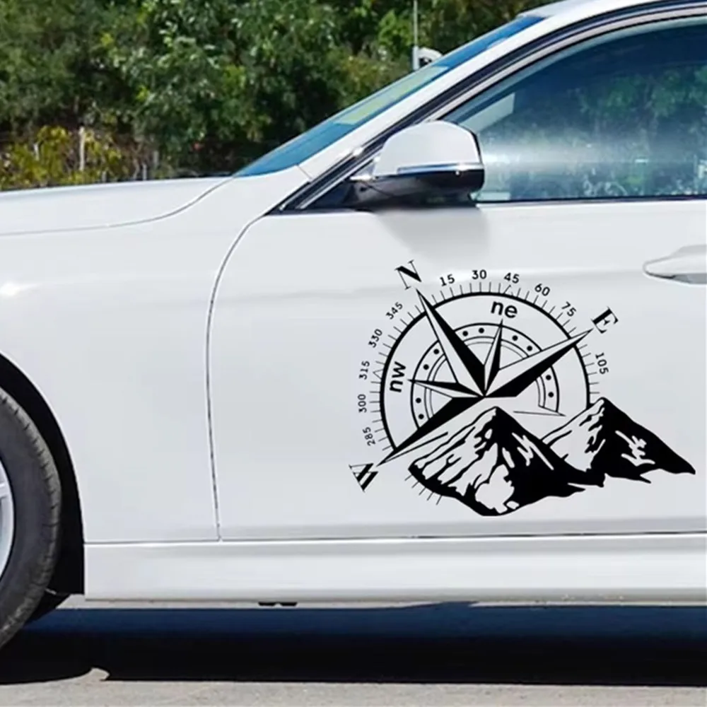 Außen dekoration gestanzte Vinyl-Aufkleber in verschiedenen Größen für Kompass Wind Rose wasserdichte Auto Dekor Abdeckung Kratzer Aufkleber