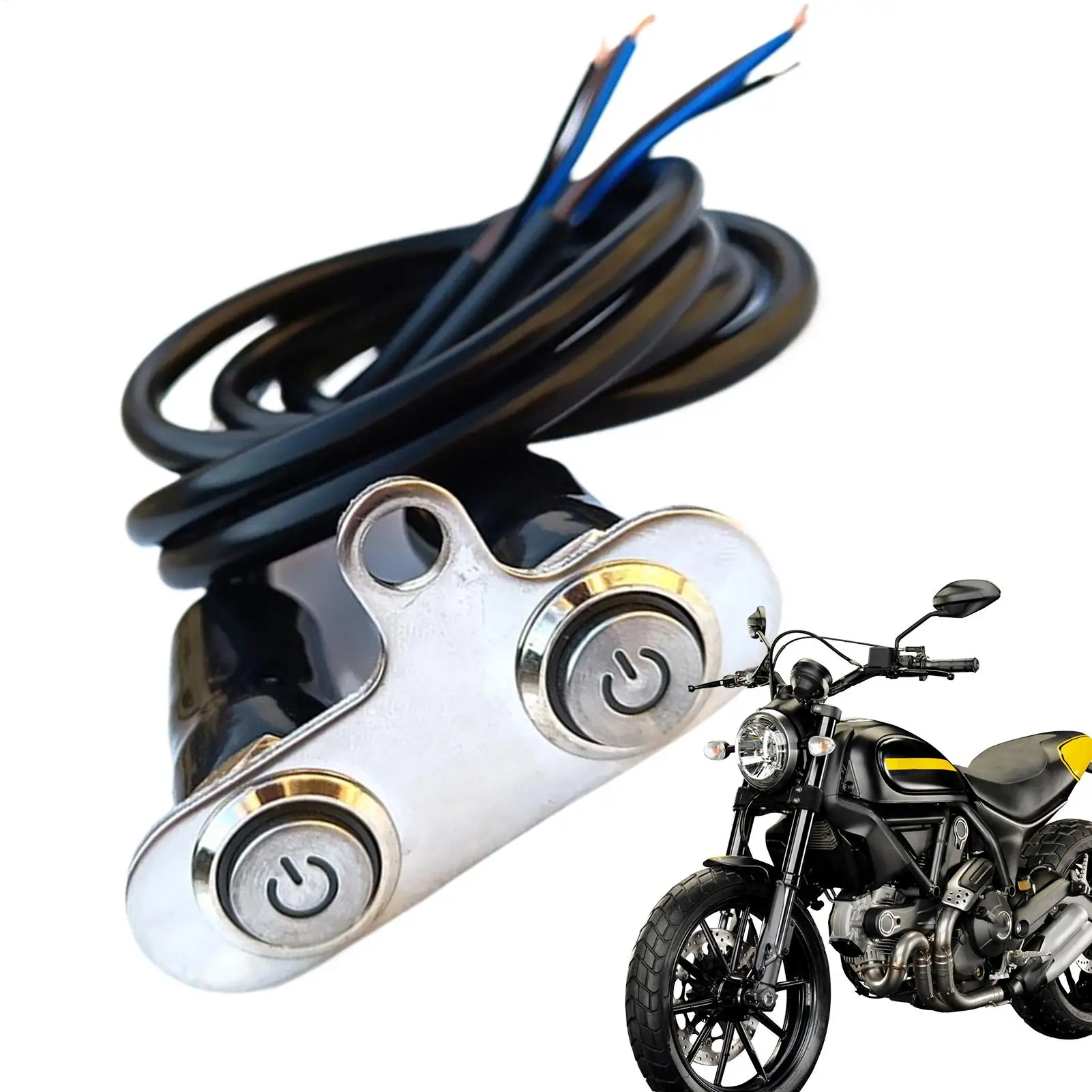 

Кнопка освещения на руле мотоцикла, автоматический замок, кнопка прожектора, многофункциональные водонепроницаемые запасные части для