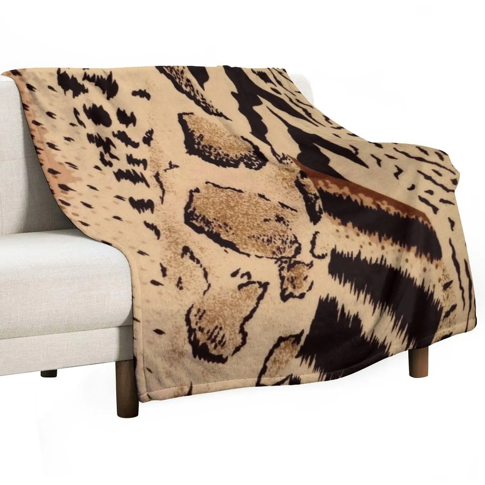 

Animal Print Throw Blanket Flannel Fabric wednesday Soft Big Polar Blankets