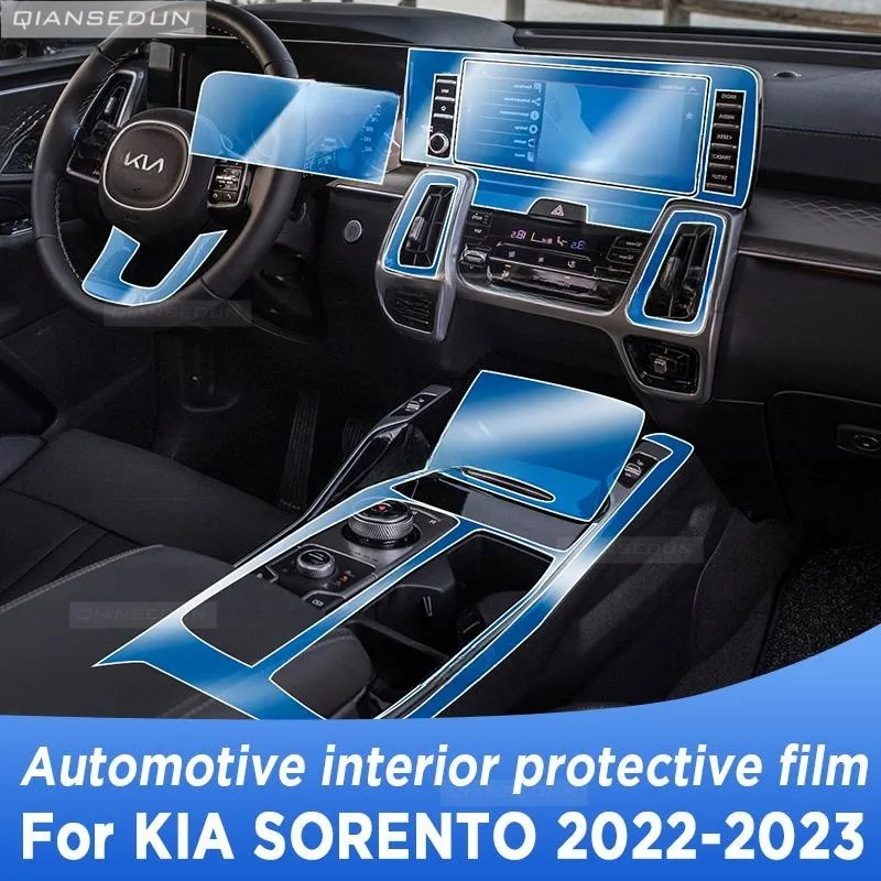 

For KIA SORENTO 2022 2023 Gearbox Panel Navigation Screen Automotive Interior Protective Film Anti-Scratch Sticker Accessories