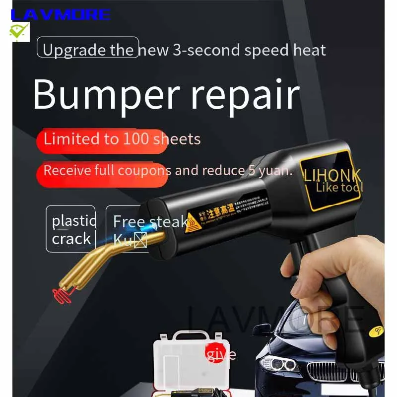 Nóng Nhựa Máy Hàn Sửa Chữa Xe Cụ 70W Súng Bắn Nhiệt Nóng Kim Bấm Máy Hàn Nhựa Ốp Lưng Hàn Kim Bấm ốp Lưng