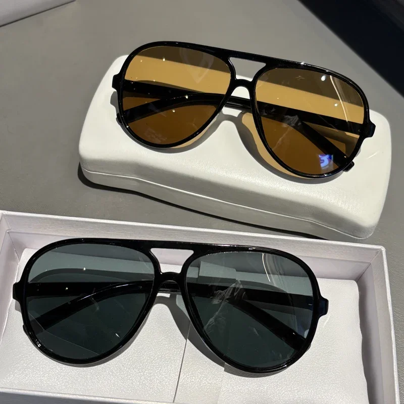 Pilot Sunglasses for Women Men Classic Retro Vintage Oversized Eyewear Fashion Shades Round Driving Glasses