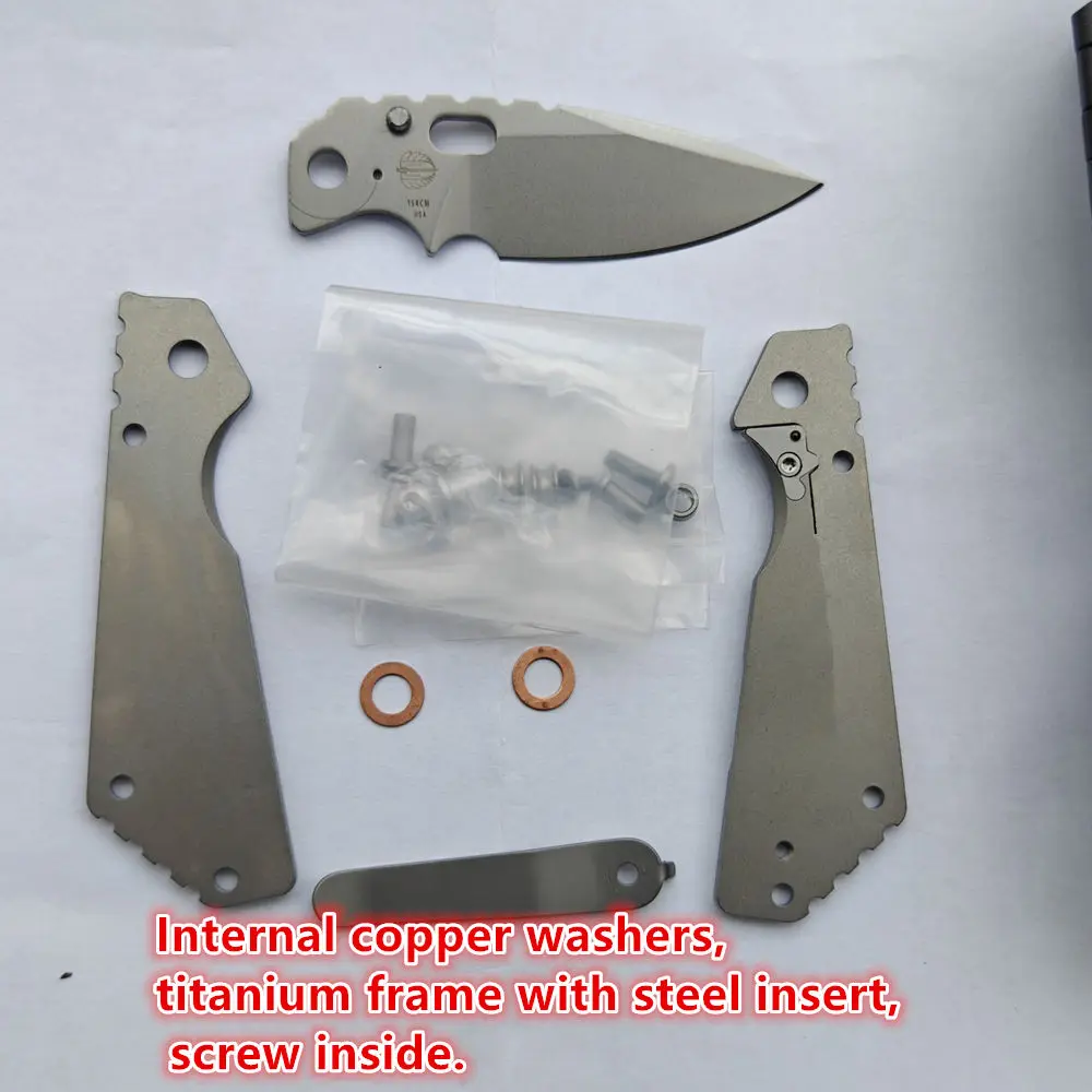 JUFULE Real 154CM Blade Strider PT3 Titanium Handle Copper Washer Folding Kitchen Dinner Knife Pocket Camping Outdoor EDC Tool