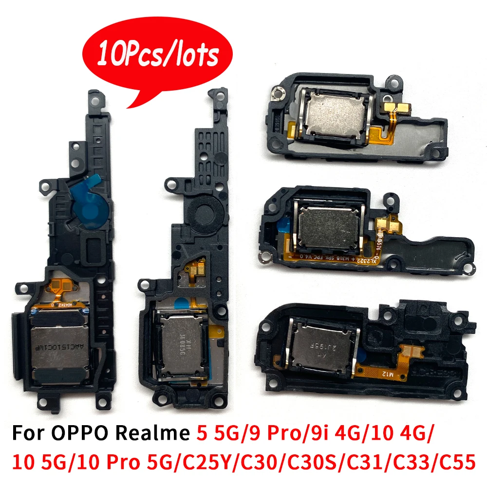 

10Pcs，Bottom LoudSpeaker Sound Buzzer Ringer Loud Speaker Flex Cable For Oppo Realme 5 5G 9 Pro 9i 4G 10 Pro C25Y C30 C30S C31