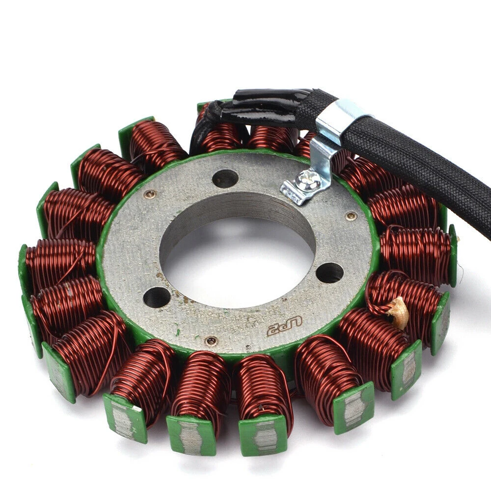 Magneto Stator Coil Generator for Suzuki GSX-R600 GSX-R750 2006-2017 18-Pole High Capacity Alternator Stator with 3-Wire Plug
