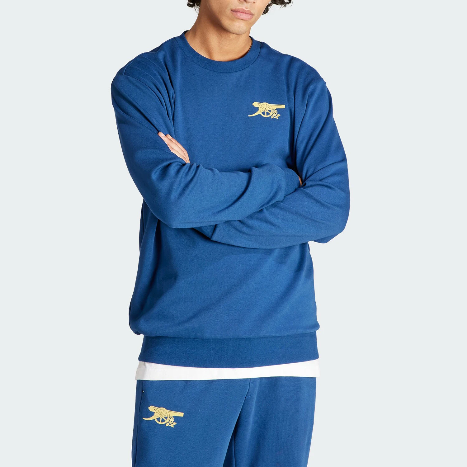 adidas-official-genuine-spring-new-men's-knit-round-neck-sweatshirt-iu2072